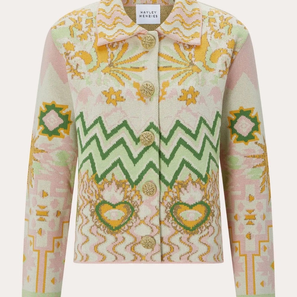 Hayley Menzies London Colorful Patterned Sweater - Picture 4 of 6